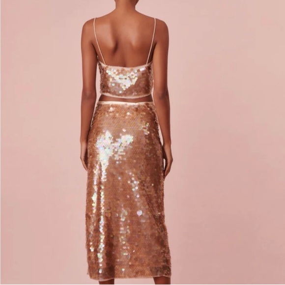 NWT LoveShackFancy Velma Tank in Tawny size 12 - Picture 3 of 15